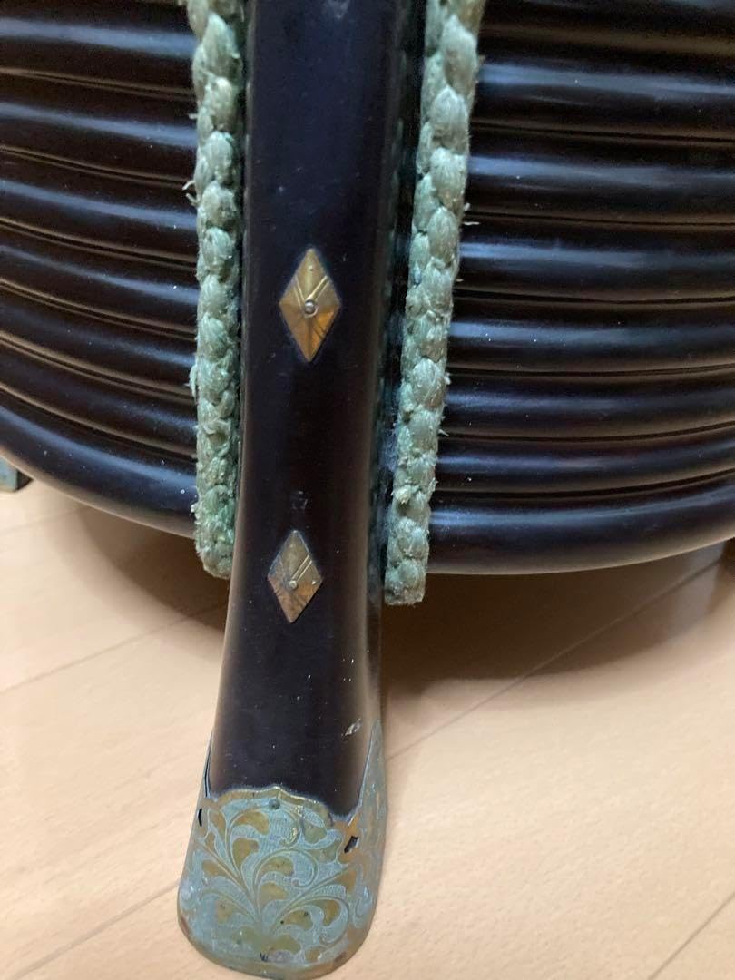 行器(ほかい) 江戸時代儀礼贈答に食物(饅頭、餅、菓子)容器 漆塗り 金具貼 行器ほかい 江戸時代儀礼贈答に食物饅頭餅菓子容器 漆塗り